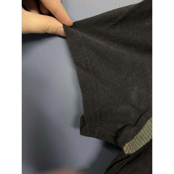 Guess Los Angeles Camo Triangle Logo T-Shirt Black Gold Size M - Picture 3 of 6